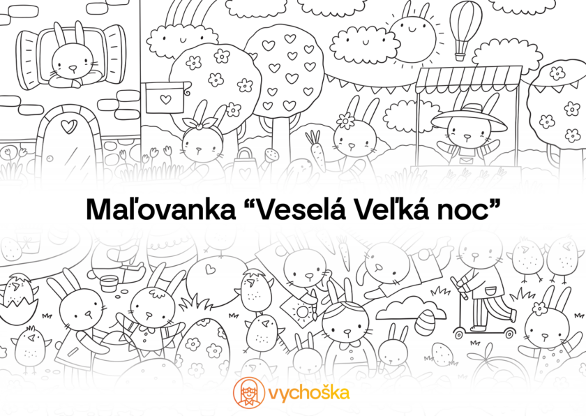 Maľovanka Veselá Veľká noc